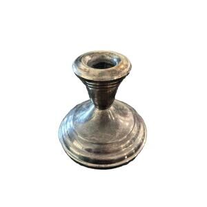 FB Rogers Weighted Silver Plated Candle Stick Vtg‎ Edwardian Romantic Age Decor